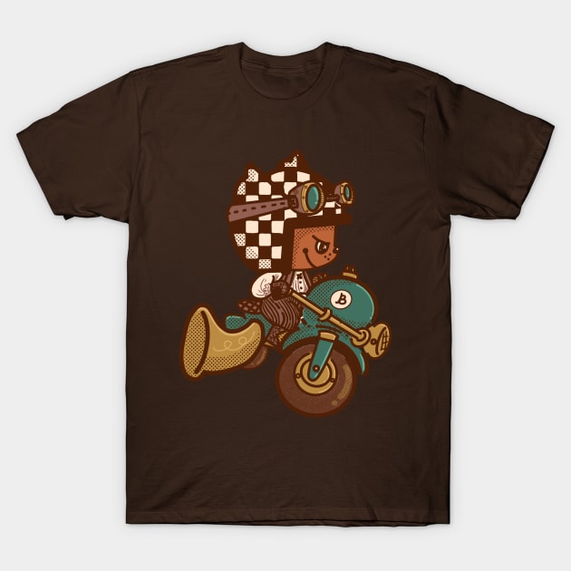 Steampunk MotoBub T-Shirt by Fluffymafi